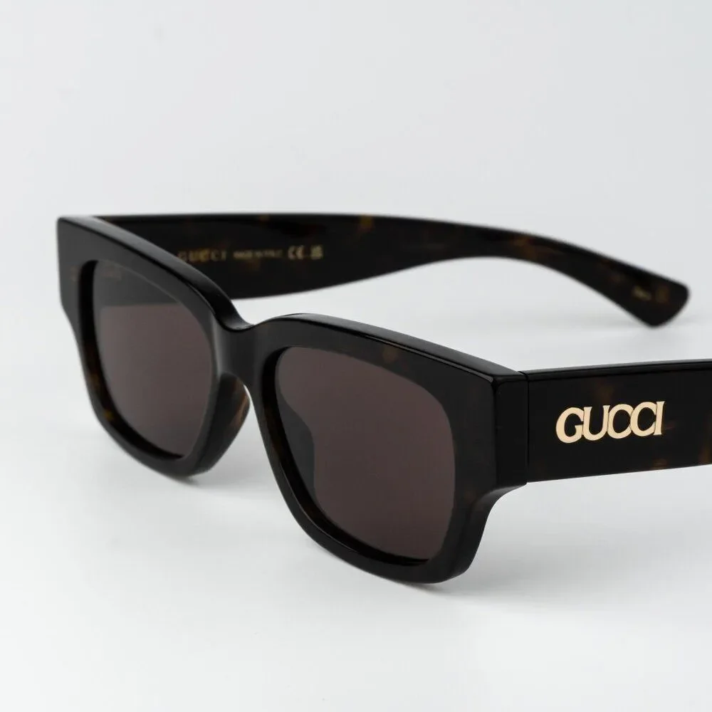 Gucci Women Sunglasses Havana Brown Square GG1794S 002 BRAND NEW - Picture 7 of 14